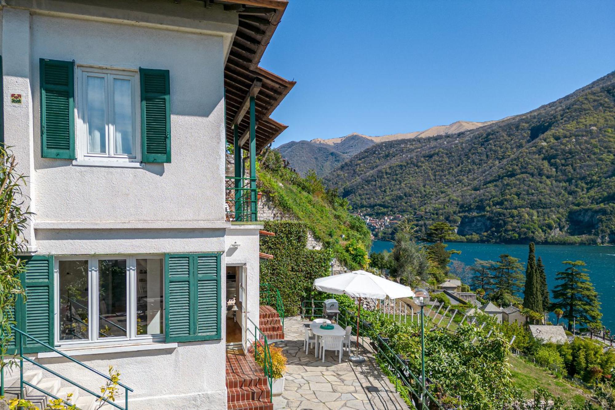 Casa Bambu - Splendida Vista Lago E Posto Auto Laglio Exterior foto
